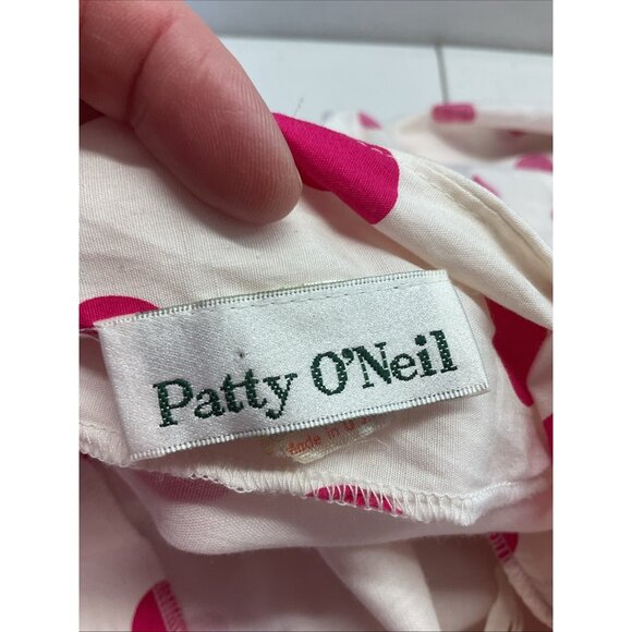 VTG 50’s Patty O’Neil Pink Polka dot Dress size 6 rockabilly pin up party - Picture 13 of 15